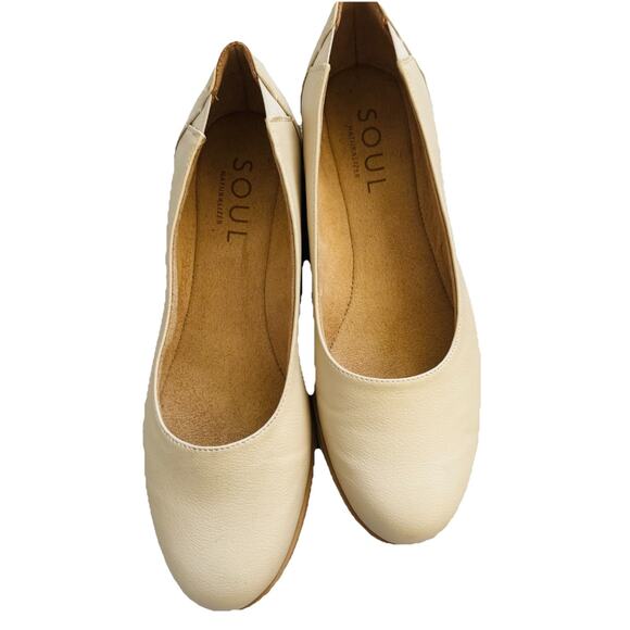EUC SOUL NATURALIZER CREAM IDEA BALLET SHOES WOMENS 10M - Picture 1 of 6